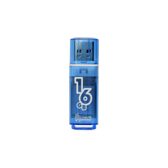 Флеш-карта SMARTBUY 16GB Glossy, USB 2.0, синяя 1