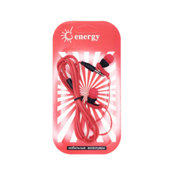 Наушники AUDIO ENERGY ZY-2216 внутриканальные, красные 1