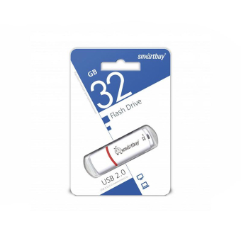 Флеш-карта SMARTBUY 32GB Crown, USB 2.0, белая 2