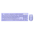 Клавиатура+мышь SMARTBUY SBC-105AG-L, беспроводная, тонкая, фиолетовая