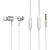 Наушники CELEBRAT G1 внутриканальные, с микрофоном, металл, белые