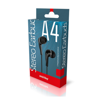 Наушники SMARTBUY SBE-011K A4 внутриканальные, чёрные 2
