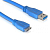 Кабель 5BITES USB 3.0 - Micro Type-B, M-M, 1,0м, для жёстких дисков, синий (UC3002-010)