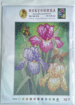 Вышивка на искусственном шелке 