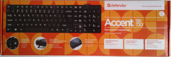 Клавиатура DEFENDER Accent SB-720, USB, компактная, чёрная 2