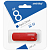 Флеш-карта SMARTBUY  8GB Clue, USB 2.0, красная