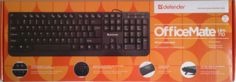 Клавиатура DEFENDER OfficeMate HM-710, USB, чёрная 2