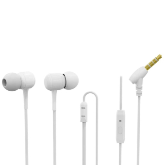 Наушники PERFEO Drum внутриканальные, с микрофоном, белые 1