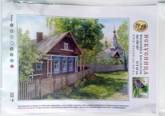 Вышивка на искусственном шелке 