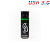 Флеш-карта SMARTBUY 64GB Glossy, USB 3.0, темно-серая