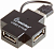USB Разветвитель SMARTBUY SBHA-6900-K, 4 порта, USB 2.0, чёрный