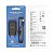 Адаптер BOROFONE BA20A USB, 2,1A, 10W, с кабелем Type-C, чёрный