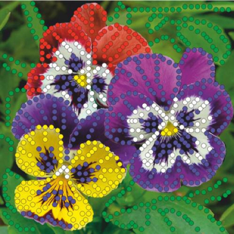 Вышивка на искусственном шелке 