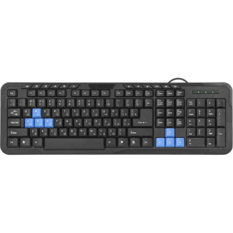 Клавиатура DEFENDER HB-430, USB, мультимедийная, черная 1