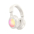 Наушники HOCO W48 Bluetooth 5.3, беспроводные, полноразмерные, с микрофоном, с подсветкой, белые