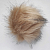 Помпон из искусственного меха (12 см) №19 абрикос