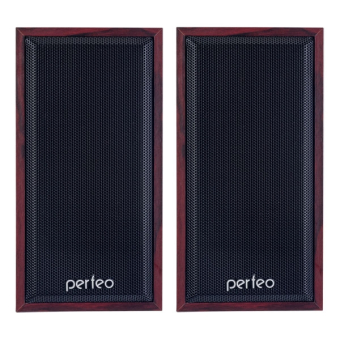 Колонки PERFEO PF-4388-WD Cabinet, 2x3W, USB, махагон