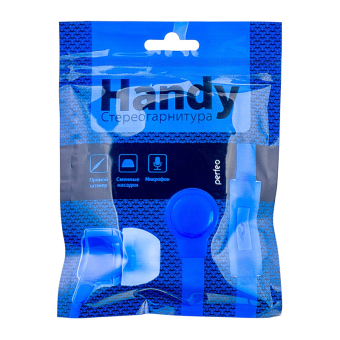 Наушники PERFEO Handy внутриканальные, с микрофоном, фиолетовые 2