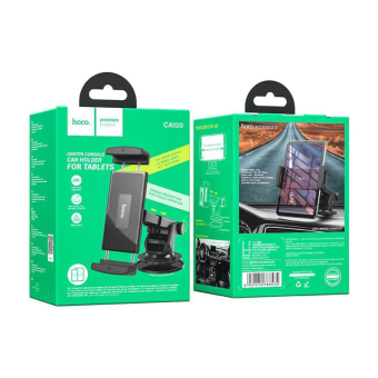 Автомобильный держатель HOCO CA120, зажим, на панель, чёрный 2