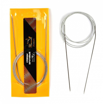 Спицы для вязания круговые на тросиках Maxwell D=1,5мм, 120см, металл 1