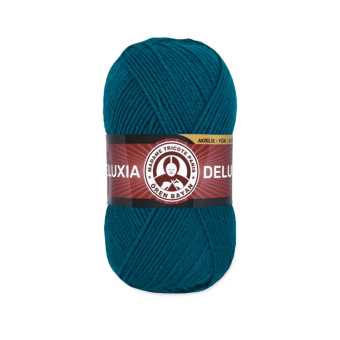Deluxia (25% шерсть + 75% акрил) 100гр. 270м. №101 Петроль 1