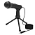 Микрофон RITMIX RDM-120, настольный, конденсаторный, на штативе-подставке, 1,8м, черный