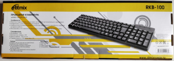 Клавиатура RITMIX RKB-100, USB, чёрная 2