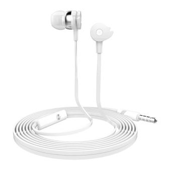 Наушники CELEBRAT D1 внутриканальные, c микрофоном, белые 1