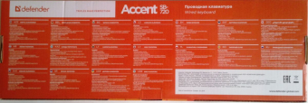 Клавиатура DEFENDER Accent SB-720, USB, компактная, чёрная 3