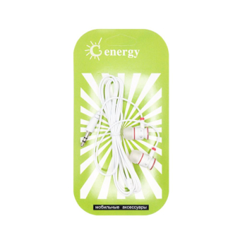 Наушники AUDIO ENERGY ZY-3906 внутриканальные, белые