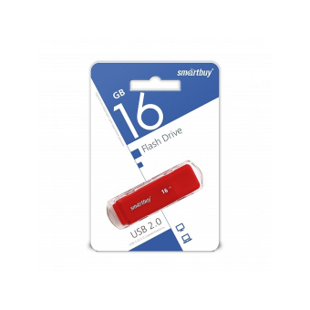 Флеш-карта SMARTBUY 16GB Dock, USB 2.0, красная 1