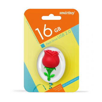 Флеш-карта SMARTBUY 16GB Wild Rose (Роза), USB 2.0, сувенирная, красная 3
