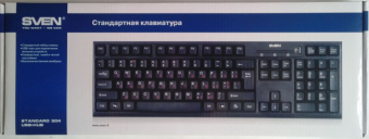 Клавиатура SVEN 304 Standard, USB+Hub, чёрная 2