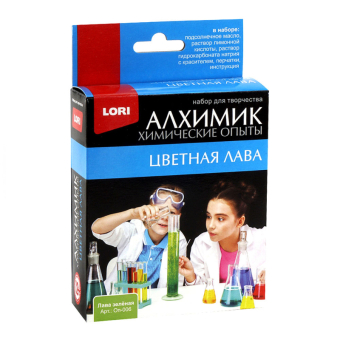 Оп-006 Химические опыты Лава зеленая