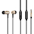 Наушники CELEBRAT G1 внутриканальные, с микрофоном, металл, золото