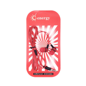 Наушники AUDIO ENERGY ZY-2217 внутриканальные, красные 1