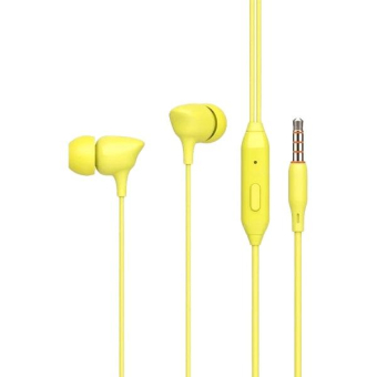 Наушники CELEBRAT G7 внутриканальные, с микрофоном, желтые 1