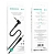 Кабель AUX BOROFONE BL10 Jack3,5 - Jack3,5, M-M, 2-х контактный, L-коннектор, 1,0м, черный