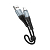 Кабель HOCO X38 Lightning, 2,4A, 0,25м, оплётка, чёрный