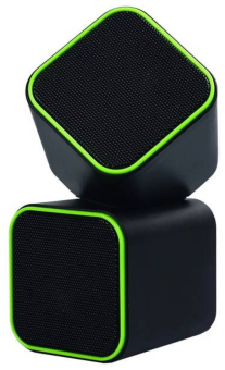 Колонки SMARTBUY SBA-2580 Cute, 2x3W, USB, чёрно-зелёные 3