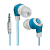 Наушники DEFENDER Trendy 702 внутриканальные, бело-голубые
