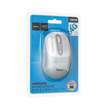 Мышь HOCO GM28, беспроводная, USB, 1600dpi, белая 2