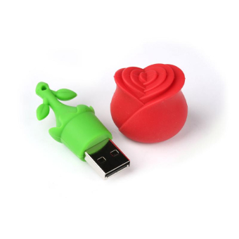 Флеш-карта SMARTBUY 16GB Wild Rose (Роза), USB 2.0, сувенирная, красная 2
