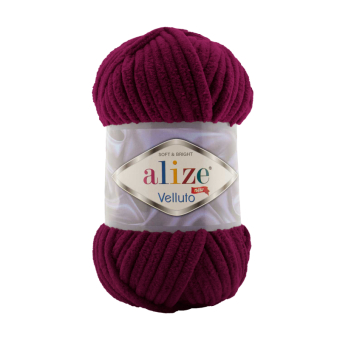 Velluto (100% микрополиэстер) 100г. 68м. №107 вишня 1