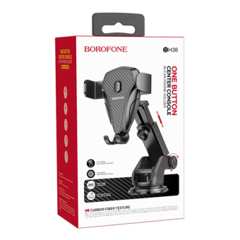 Автомобильный держатель BOROFONE  BH38 зажим, на панель, чёрный 2