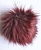 Помпон из искусственного меха (12 см) №09 бордо