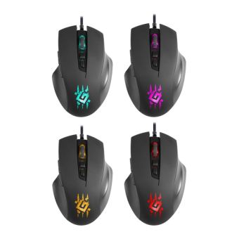 Мышь DEFENDER Wolverine GM-700L, USB, 12800dpi, Macro, игровая, с подсветкой, 6 кнопок, черная 3