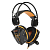 Наушники SMARTBUY SBHG-1100 Snake полноразмерные, игровые, с микрофоном, черно-оранжевые