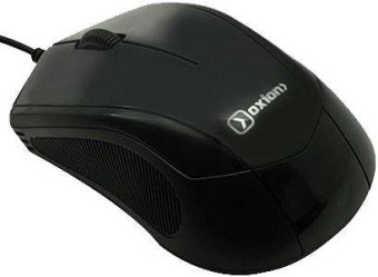 Мышь OXION OMS012BK, USB, чёрная 1