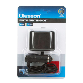 Разветвитель в авто Olesson (100W) 1644 на 2 устр-ва со шнуром 2